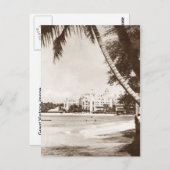 ヴィンテージビューホノルルハワイピンクパレスハガキ ポストカード (正面/裏面)