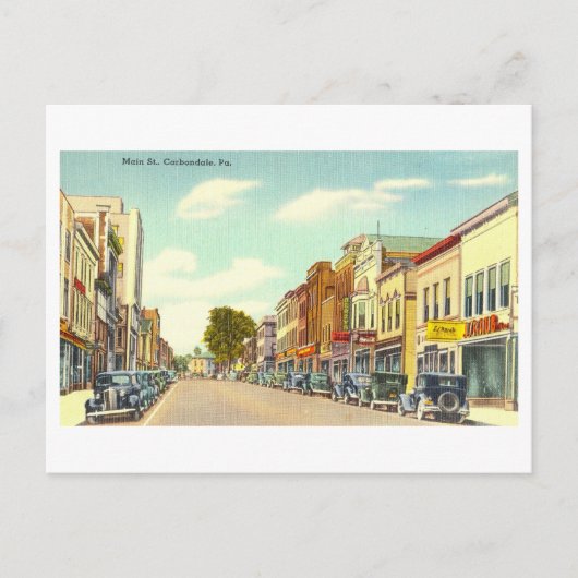ヴィンテージビューCarbondale, Pennsylvania ポストカード (正面)