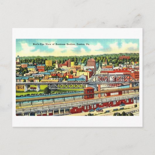 ヴィンテージビューEaston, Pennsylvania ポストカード (正面)