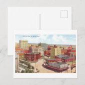 ヴィンテージビューFort Worth,テキサス州，スカイライン ポストカード (正面/裏面)