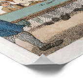 ヴィンテージビラードプリント初期キャラクターポスター ポスター (角)