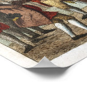 ヴィンテージビラードプリント初期キャラクターポスター ポスター (角)