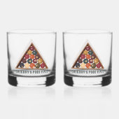 ヴィンテージビリヤードカスタムボールプールテーブル ウイスキーグラス (正面)