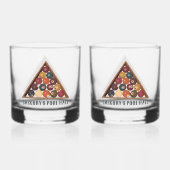 ヴィンテージビリヤードカスタムボールプールテーブル ウイスキーグラス (裏面)