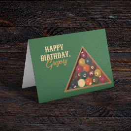 ヴィンテージビリヤードカスタムボールプールテーブル カード