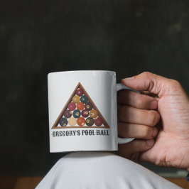 ヴィンテージビリヤードカスタムボールプールテーブル コーヒーマグカップ