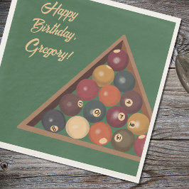 ヴィンテージビリヤードカスタムボールプールテーブル スタンダードランチョンナプキン