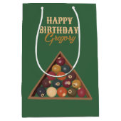 ヴィンテージビリヤードカスタムボールプールテーブル ミディアムペーパーバッグ (正面)