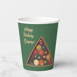 ヴィンテージビリヤードカスタムボールプールテーブル 紙コップ