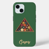 ヴィンテージビリヤードカスタムボールプールテーブル Case-Mate iPhoneケース (裏面)