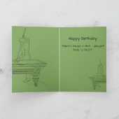 ヴィンテージビリヤードテーブルプールプレーヤアンティーク カード (内部)