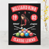 ヴィンテージビリヤードマンケーブグリーティングカード カード (黄色い花)