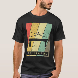 ヴィンテージビリヤードレトロポスター Tシャツ
