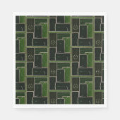 ヴィンテージビリヤード台プールテーブルアートプールシャーク スタンダードランチョンナプキン (正面)