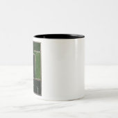 ヴィンテージビリヤード台プールテーブルアートプールシャーク ツートーンマグカップ (中央)