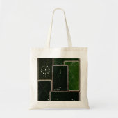 ヴィンテージビリヤード台プールテーブルアートプールシャーク トートバッグ (正面)