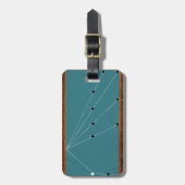 ヴィンテージビリヤード台プールテーブルアートプールシャーク ラゲッジタグ (正面縦)