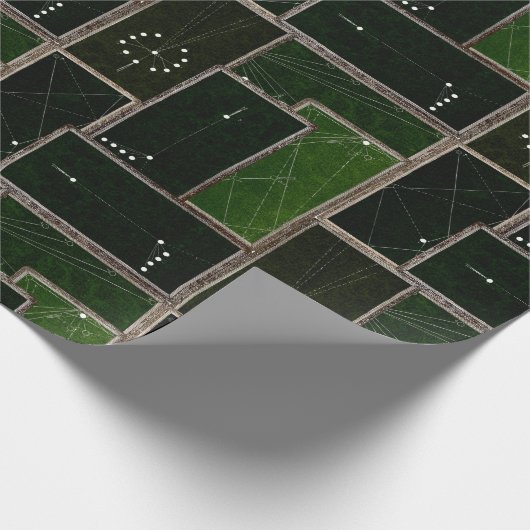 ヴィンテージビリヤード台プールテーブルアートプールシャーク ラッピングペーパー (角)