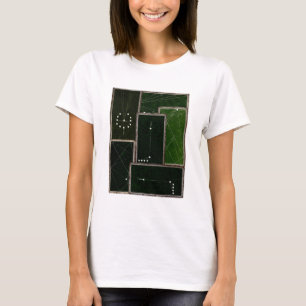 ヴィンテージビリヤード台プールテーブルアートプールシャーク Tシャツ