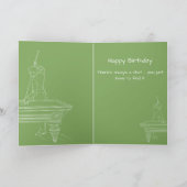 ヴィンテージビリヤード台プールプレイヤーアンティーク ユニーク カード (内部)