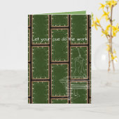 ヴィンテージビリヤード台プールプレイヤーアンティーク ユニーク カード (黄色い花)