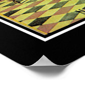 ヴィンテージビリヤード競技ポスタープリント ポスター (角)