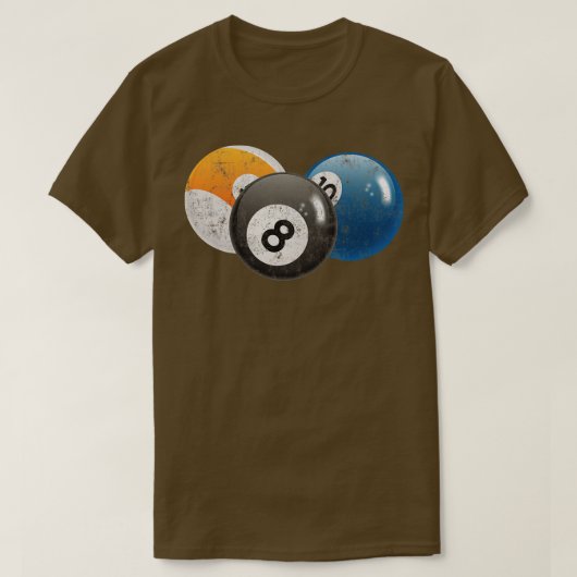 ヴィンテージビリヤード Tシャツ (デザイン正面)