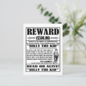 ヴィンテージビリー・ザ・キッド・ウォッチング・ポスター ポストカード (スタンド正面)