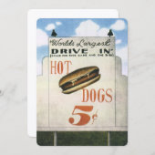 ヴィンテージビルボード、ホットドッグで世界最大級のドライブ (正面/裏面)