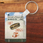 ヴィンテージビルボード、ホットドッグで世界最大級のドライブ キーホルダー (裏面)