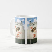 ヴィンテージビルボード、ホットドッグで世界最大級のドライブ コーヒーマグカップ (正面左)