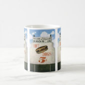 ヴィンテージビルボード、ホットドッグで世界最大級のドライブ コーヒーマグカップ (中央)