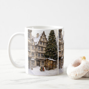 ヴィンテージビレッジクリスマスツリーマグ コーヒーマグカップ