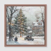 ヴィンテージビレッジクリスマス磁気カード (正面)