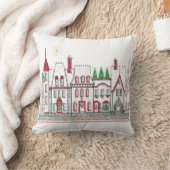 ヴィンテージビレッジホリデーピロー クッション (ブランケット)