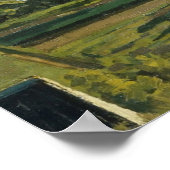 ヴィンテージビレッジランドスケー絵を描ズ ポスター (角)