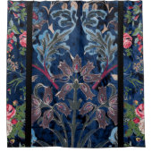 ヴィンテージビロードの花：ゴシック・エレガンスインスパイア シャワーカーテン (正面)