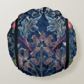 ヴィンテージビロードの花:ゴシック・エレガンスインスパイア ラウンドクッション (裏面)