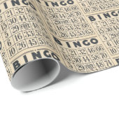 ヴィンテージビンゴカードラッピング紙 ラッピングペーパー (ロールコーナー)