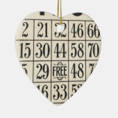 ヴィンテージビンゴカード セラミックオーナメント (右)