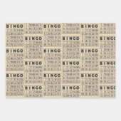 ヴィンテージビンゴカード ラッピングペーパーシート (正面2)