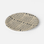 ヴィンテージビンゴゲームカード紙プレート ペーパープレート (アングル)