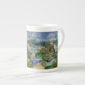 ヴィンテージビンセントバンゴッホハウスアットオーヴェース ボーンチャイナマグカップ (正面右)