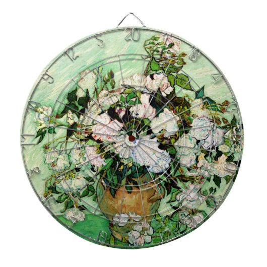 ヴィンテージビンセントバンゴッホバラ(1890年) ダーツボード (正面)