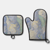 ヴィンテージビンセント・ファン・ゴッホ小麦畑 鍋つかみ&鍋敷きセット (正面)