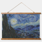 ヴィンテージビンセント・ファン・ゴッホ・ザ・スターリー・ナイト 吊り下げ型タペストリー (正面)