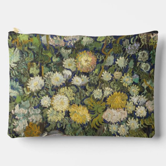 ヴィンテージビンセント・ファン・ゴッホ・ブーケ・オブ・フラワーズ アクセサリーポーチ (正面)