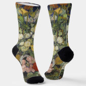 ヴィンテージビンセント・ファン・ゴッホ・ブーケ・オブ・フラワーズ ソックス (傾斜あり)