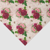 ヴィンテージビーとバラ 薄葉紙 (詳細)
