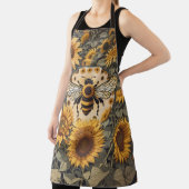 ヴィンテージビーとヒマワリ エプロン (インサイチュ)